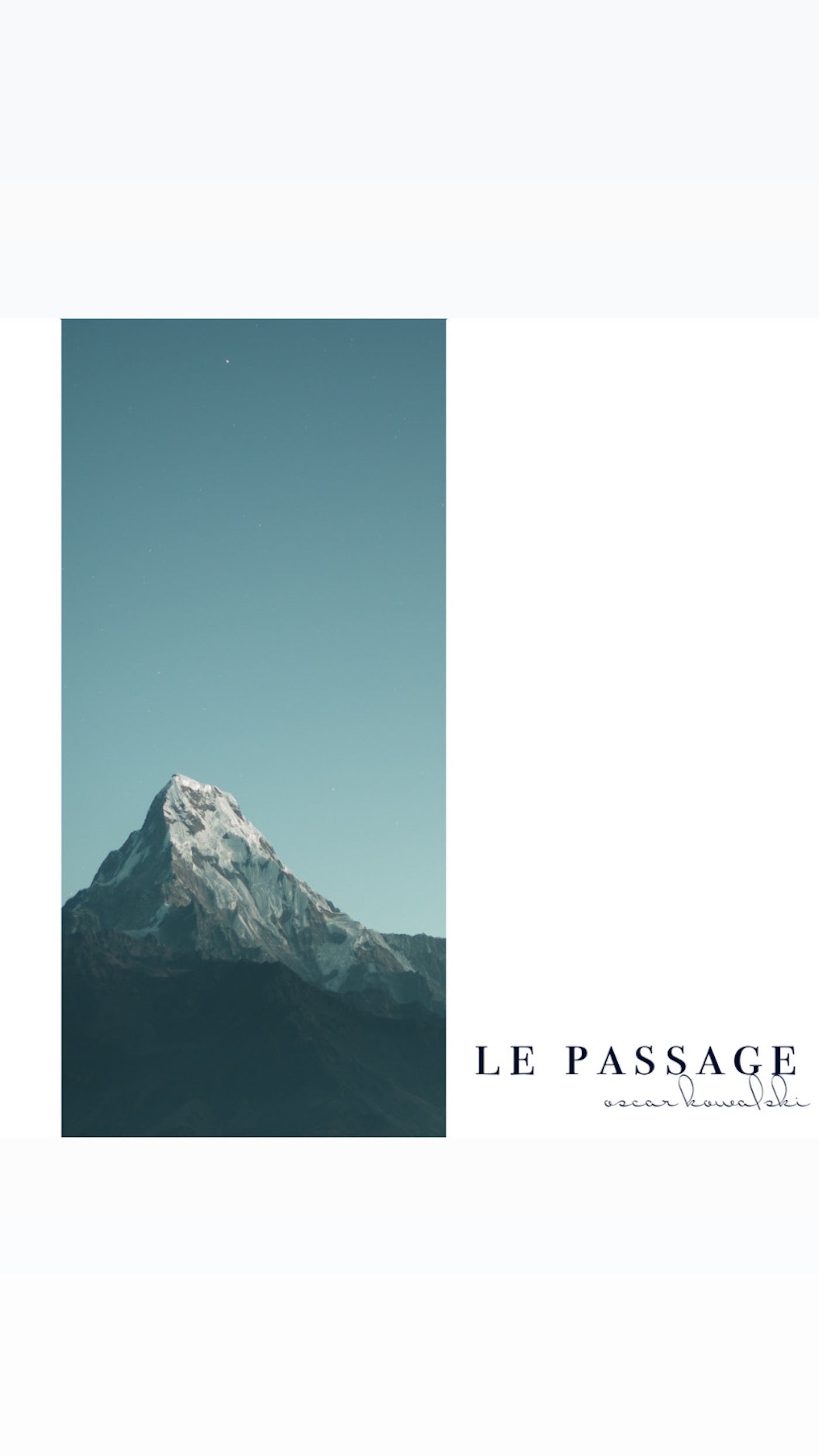 Le Passage - Music Sheet